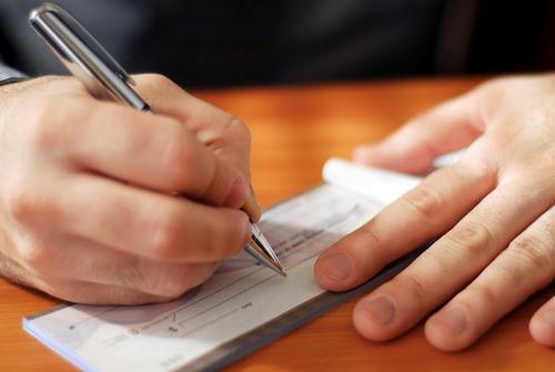 Cheques are being pushed out into the cold.